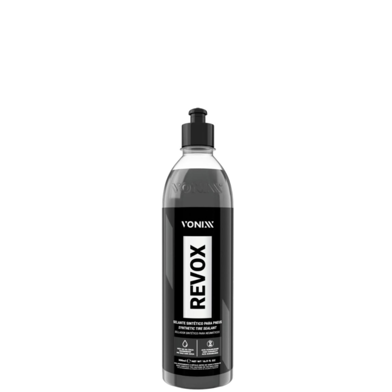 Revox 500ml Selante Sintetico Brilho Protecao De Pneus - Fuscão Preto