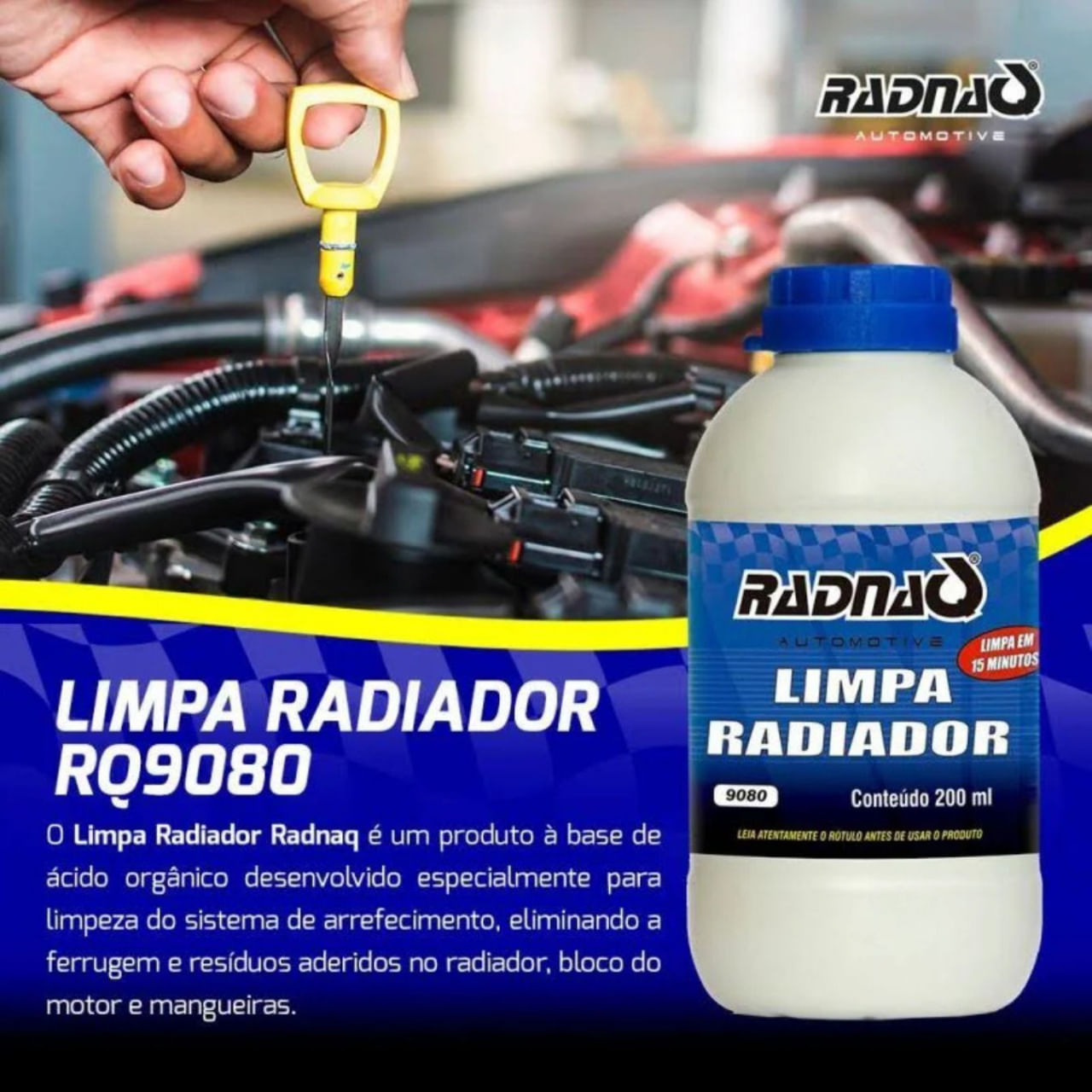 Limpa Radiador Radnaq Limpa Em 15 Minutos 200 Ml - Fuscão Preto