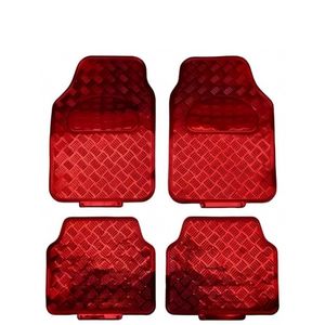 Tapete Tuning Color Vermelho Universal 4 Pecas