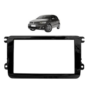 Moldura 2 Din Black Piano Gol Saveiro G7 2017 A 2019
