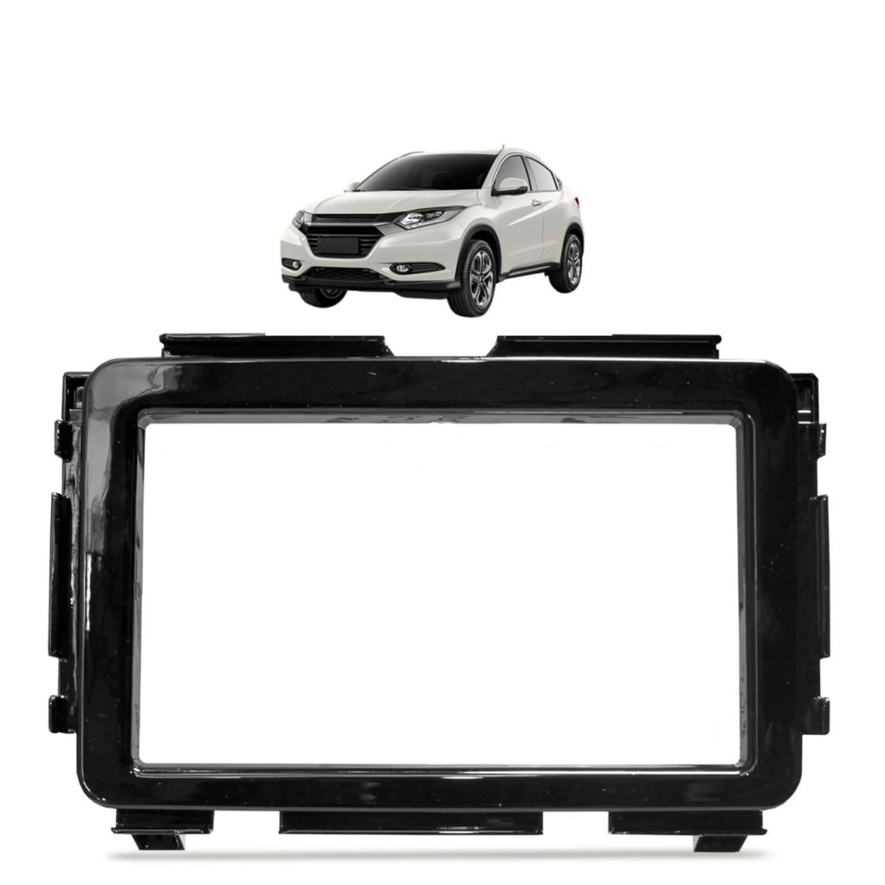 プーさん　HRV KK 2 Moldura 2 Din Hrv 2015 2016 2017 2018 A 2021 Black Piano - Fuscão