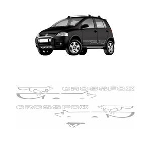Adesivo Faixa Lateral Crossfox 2008 Prata