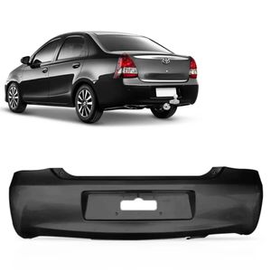 Parachoque Traseiro Etios Sedan 2012 A 2016 Preto Liso